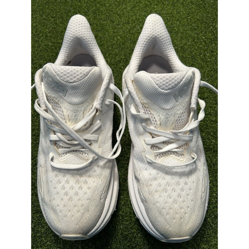 Hoka One One Clifton 9 Women's Size 8 B Running Shoes White Jogging Trainer - Picture 3 of 8